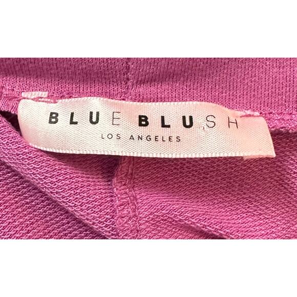 2/$30 Blue Blush Boxy Cropped Sweatshirt Purple Pink Oversized Size L - Picture 9 of 11